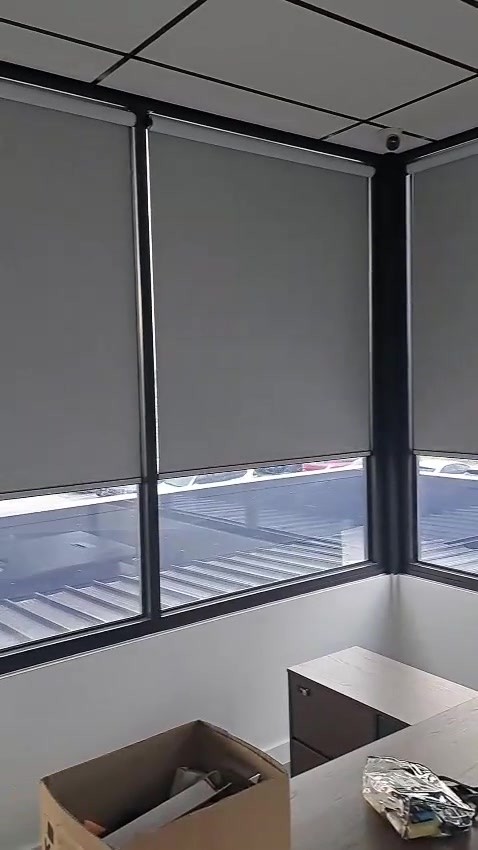 Roller blinds, in the room