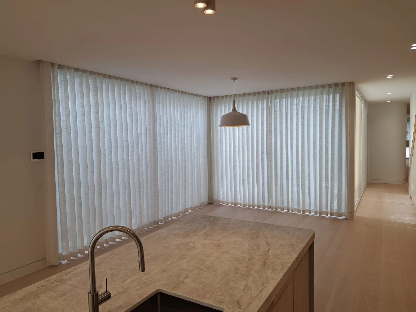 Supplied Daman project photograph — Curtains